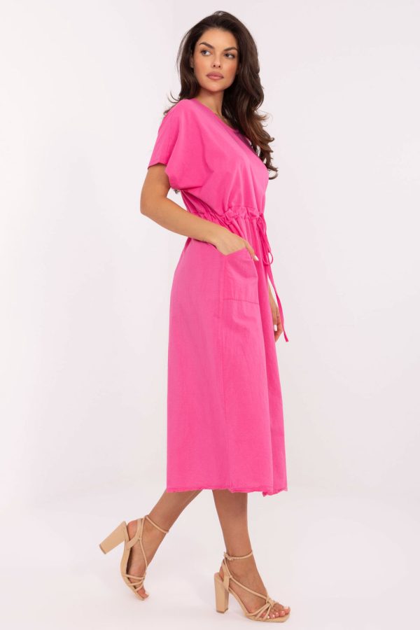 Pink Daydress in Day Dresses with Cotton
