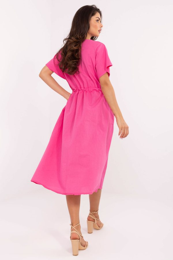 Pink Daydress in Day Dresses with Cotton
