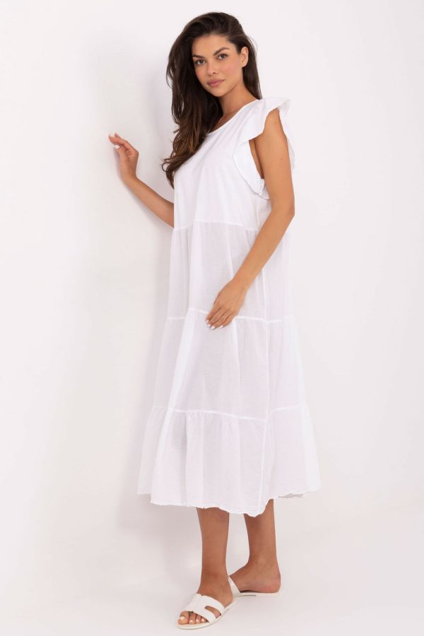 White Daydress in Day Dresses with Cotton