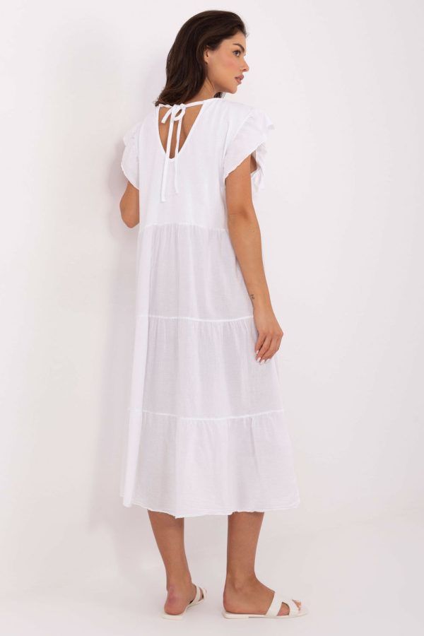 White Daydress in Day Dresses with Cotton