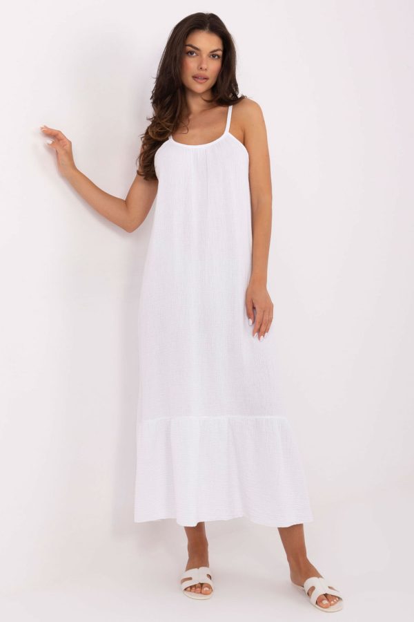 White Daydress in Day Dresses with Cotton