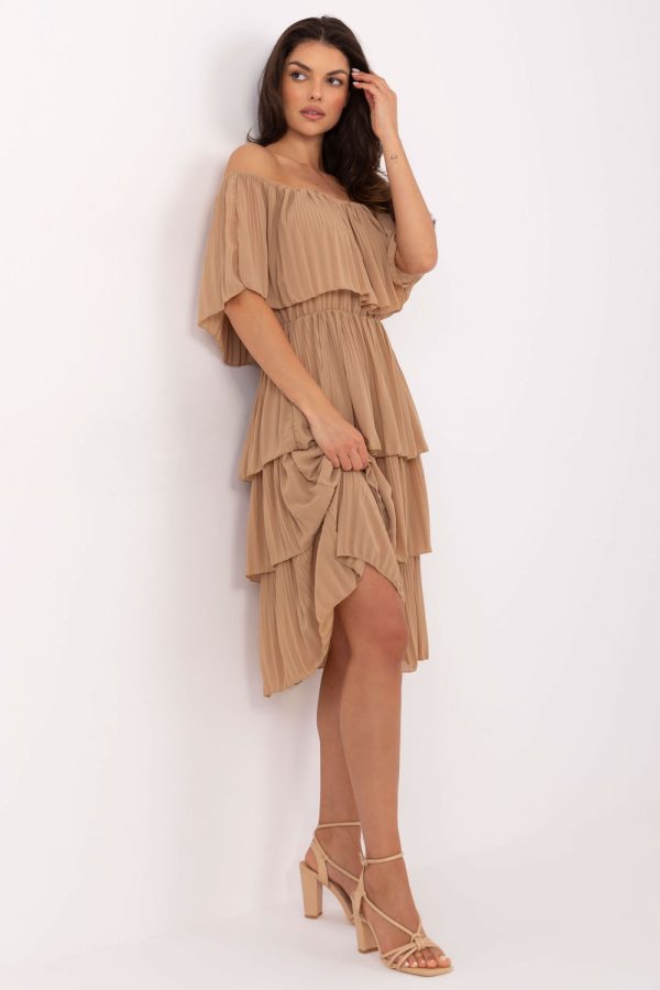 Brown Cocktail Dress in Formal Dresses, Cocktail Dresses with Polyester and Viscose