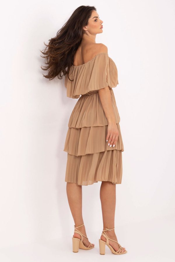 Brown Cocktail Dress in Formal Dresses, Cocktail Dresses with Polyester and Viscose