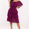 Violet Cocktail Dress in Formal Dresses, Cocktail Dresses with Polyester and Viscose