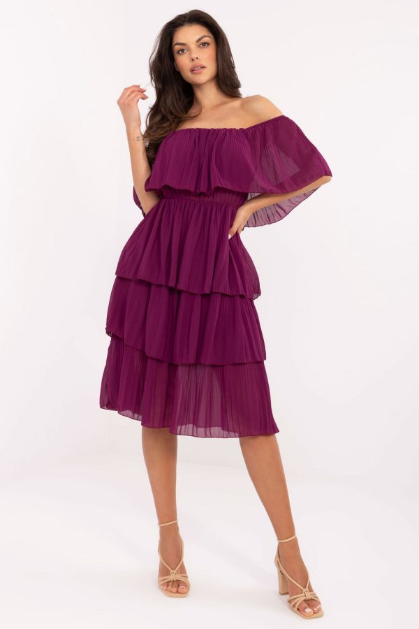 Violet Cocktail Dress in Formal Dresses, Cocktail Dresses with Polyester and Viscose