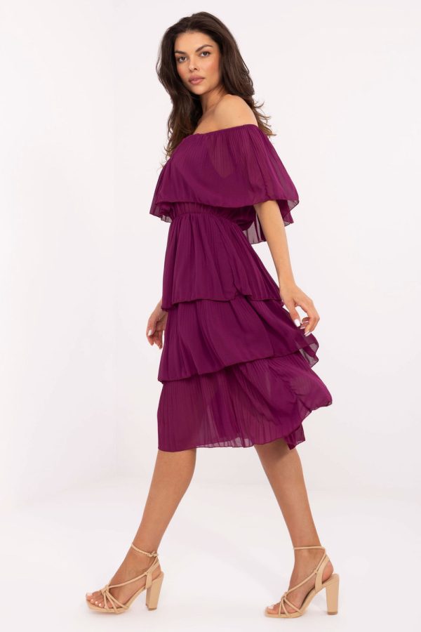 Violet Cocktail Dress in Formal Dresses, Cocktail Dresses with Polyester and Viscose