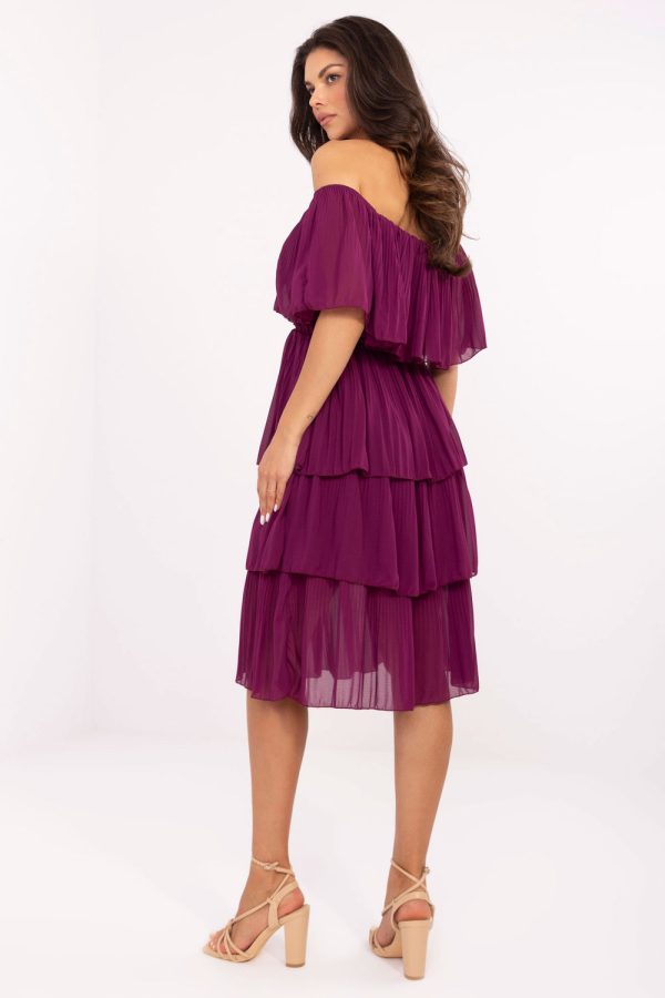 Violet Cocktail Dress in Formal Dresses, Cocktail Dresses with Polyester and Viscose