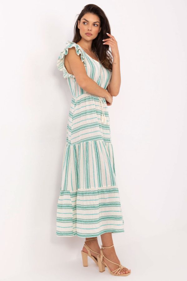 Green Daydress in Day Dresses with Cotton, Inne and Polyester