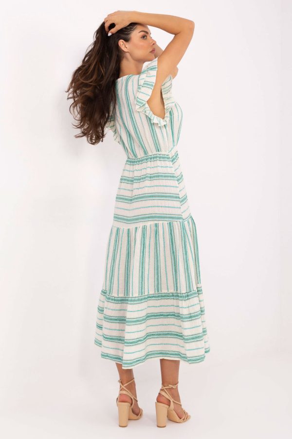 Green Daydress in Day Dresses with Cotton, Inne and Polyester