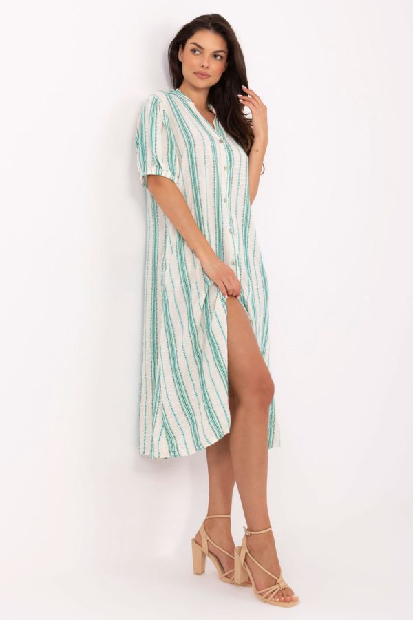 Green Daydress in Day Dresses with Cotton, Inne and Polyester