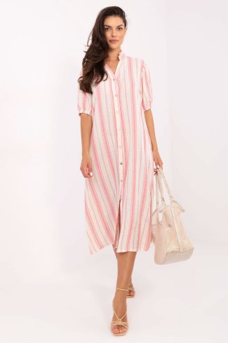 1086010 Pink Daydress in Day Dresses with Cotton, Inne and Polyester