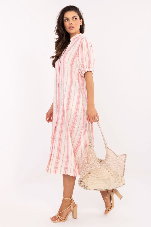 Pink Daydress in Day Dresses with Cotton, Inne and Polyester