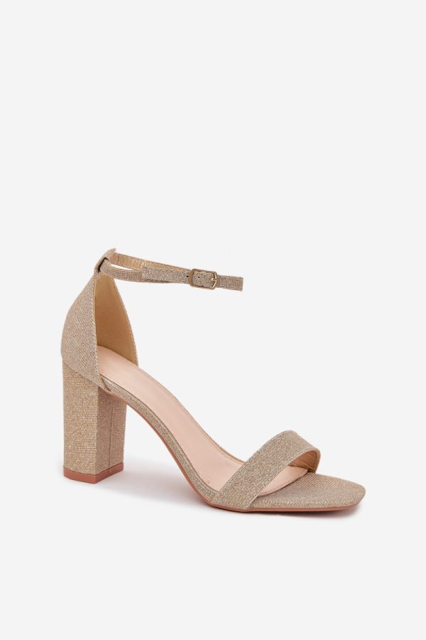 yellow Heel sandals model 215643 Step in style