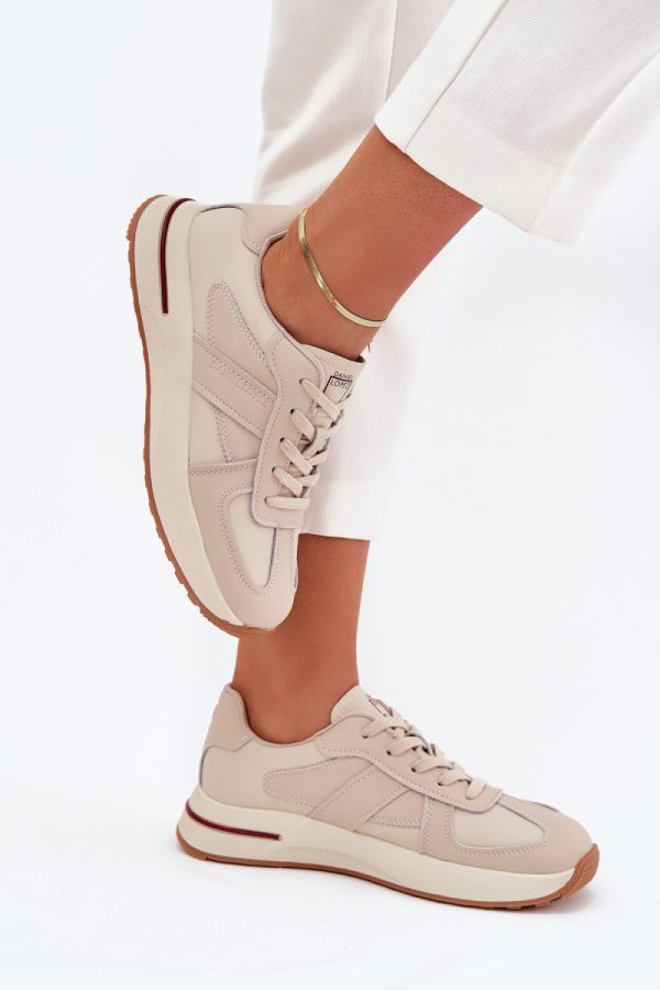 beige Sport Shoes model 215675 Step in style