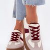 1086375.jpg Red Sport Shoes in Women`s Athletic Shoes, Trainers, Sneakers with Fabric, Footbed, Upper Height and Platform Height