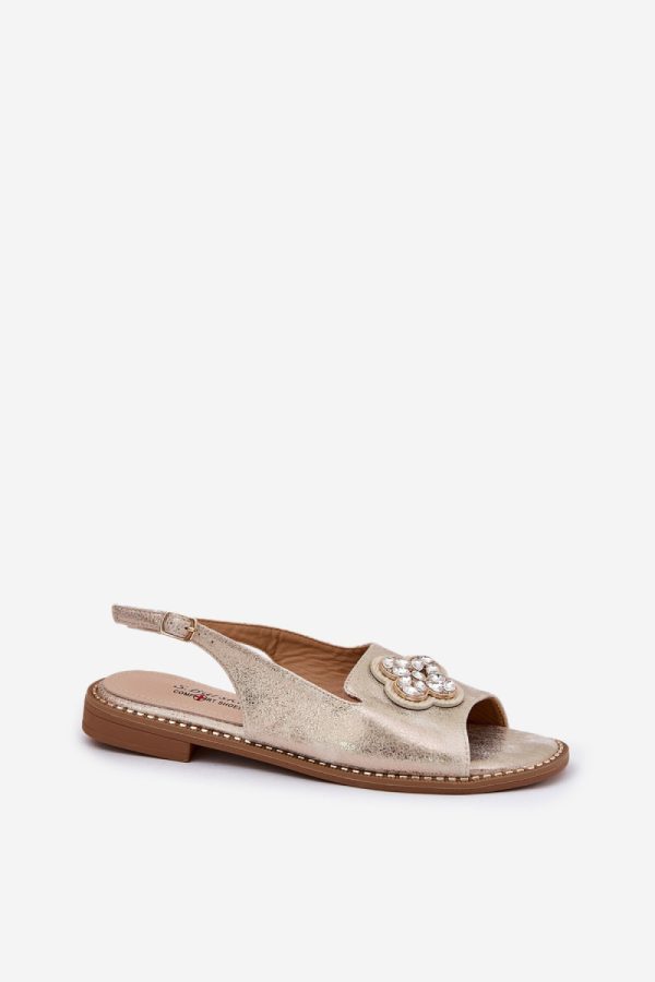 Yellow Sandals in Sandals & Flip-Flops For Women with Fabric, Footbed and Heel Height