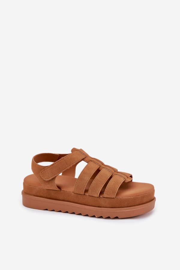 brown Platform sandals model 215717 Step in style