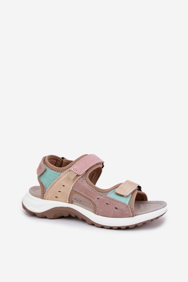 Beige Sandals in Sandals & Flip-Flops For Women with Fabric, Footbed and Sole Height