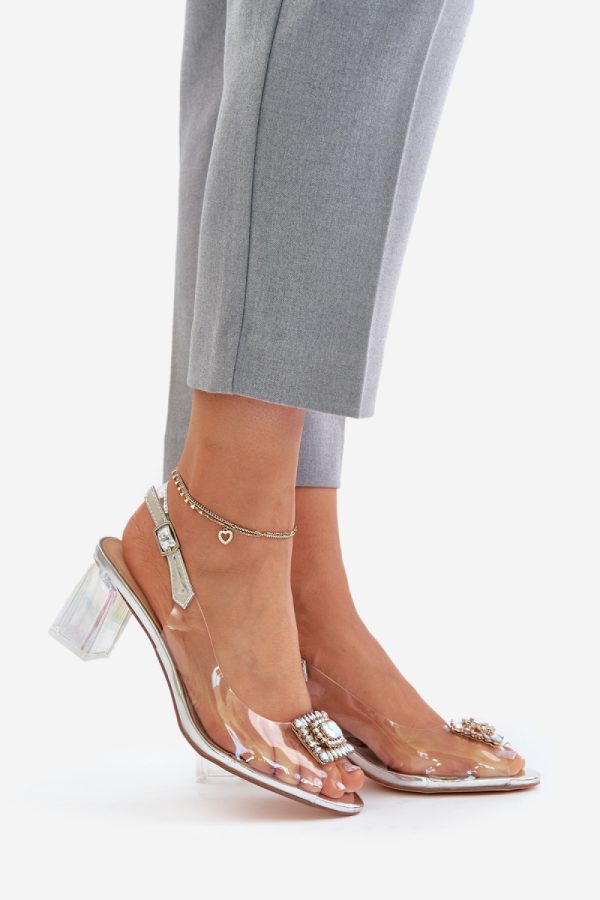 grey Heel sandals model 215722 Step in style