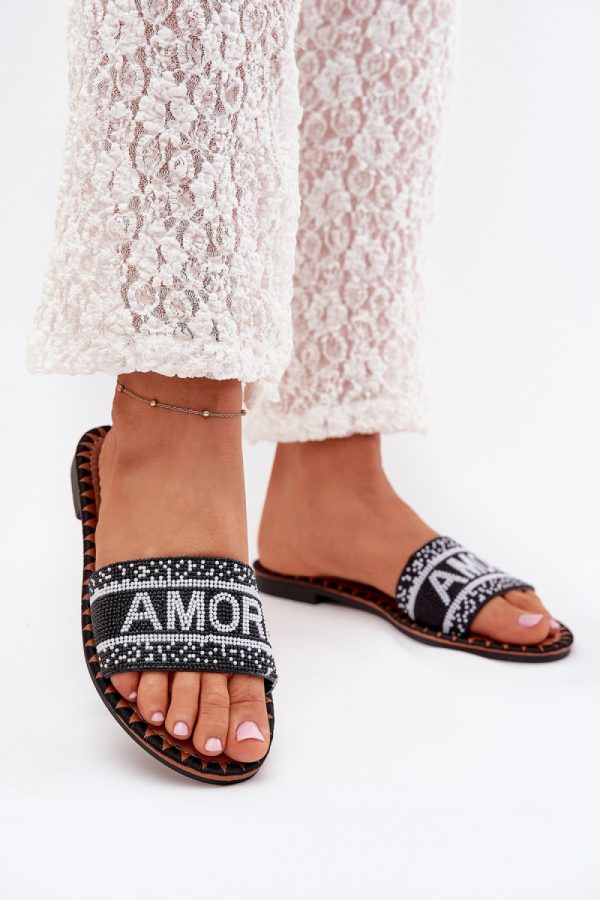 Black Flip-flops in Sandals & Flip-Flops For Women with Fabric, Footbed and Heel Height