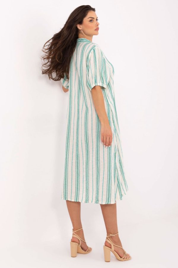 Green Daydress in Day Dresses with Cotton, Inne and Polyester