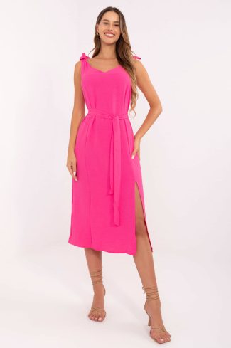 Pink Daydress in Day Dresses with Spandex and Polyester