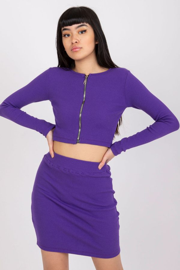Violet Set in Skirts with Cotton and Spandex