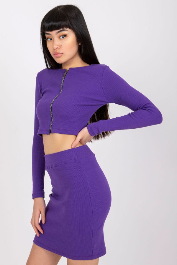 Violet Set in Skirts with Cotton and Spandex