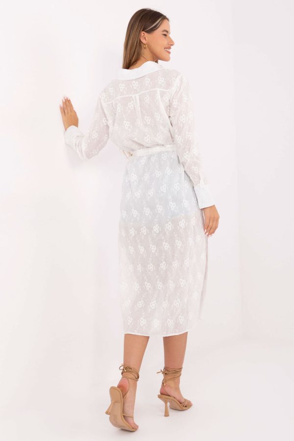 White Long Sleeve Shirt in Shirts For Women with Cotton