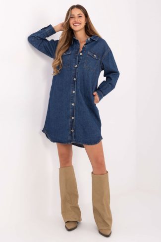 Blue Daydress in Day Dresses with Cotton