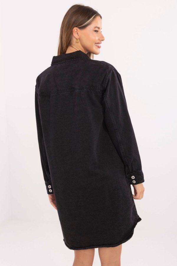 Black Daydress in Day Dresses with Cotton