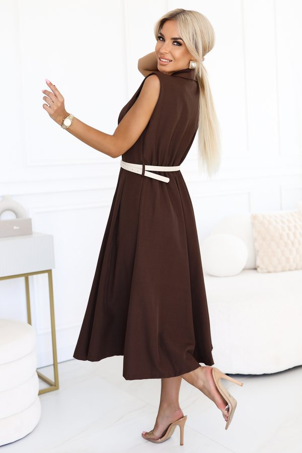 brown Daydress model 215897 Numoco