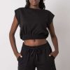 1087070 Black Set in Pants, Trousers, Shorts with Cotton, Spandex and Polyester
