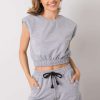1087074 Grey Set in Pants, Trousers, Shorts with Cotton, Spandex and Polyester