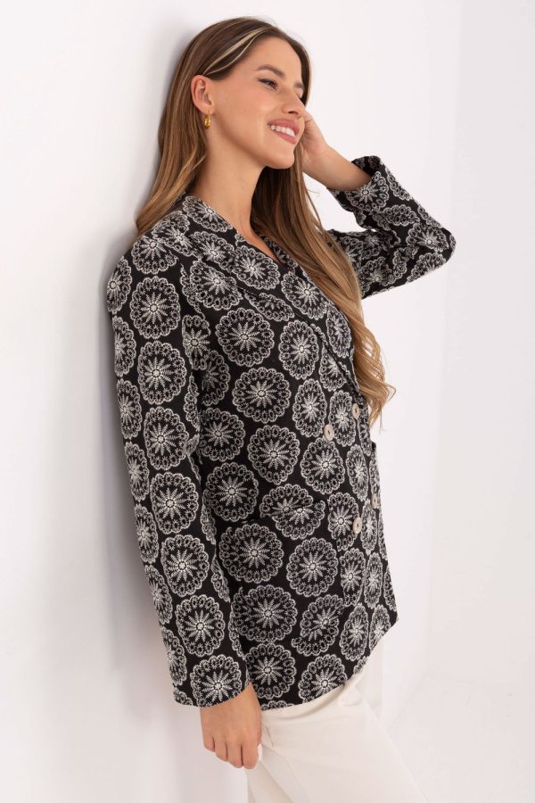 Black Jacket in Jackets, Vests For Women with Cotton