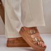 1087171.jpg Brown Flip-flops in Sandals & Flip-Flops For Women with Fabric, Footbed and Platform Height
