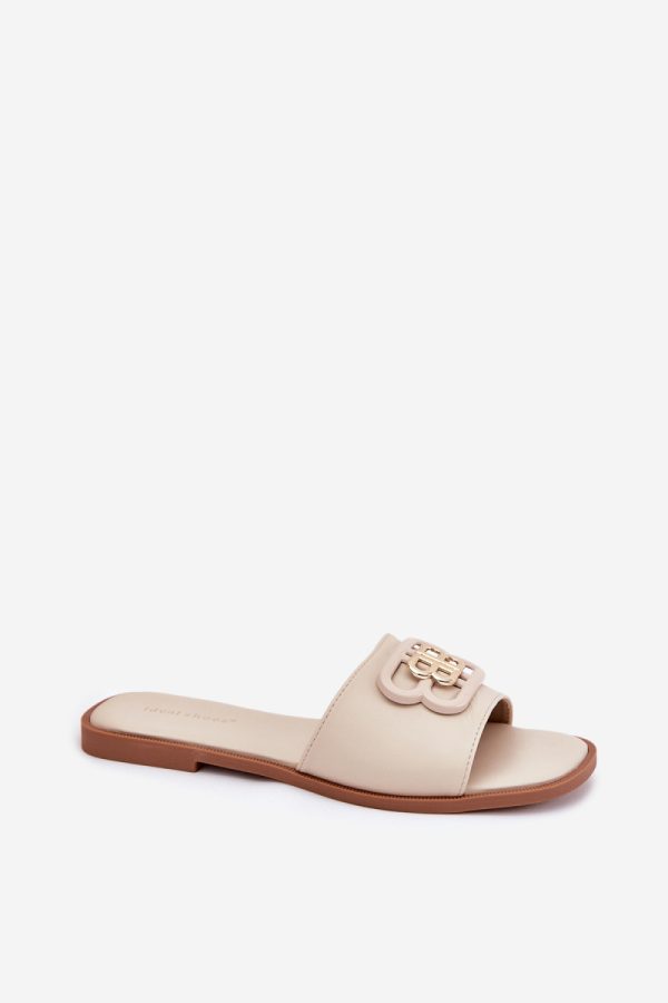 Beige Flip-flops in Sandals & Flip-Flops For Women with Fabric, Footbed and Heel Height