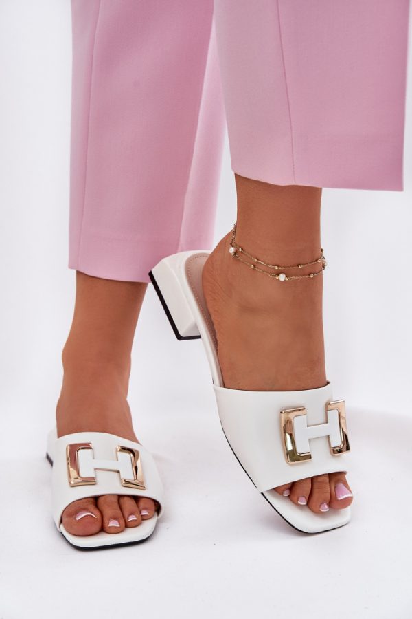 White Flip-flops in Sandals & Flip-Flops For Women with Fabric, Footbed and Heel Height