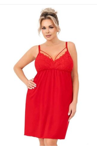 red Plus Size Nightgown model 216018 Donna
