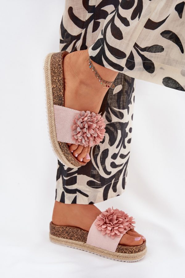 Pink Flip-flops in Sandals & Flip-Flops For Women with Fabric, Footbed and Platform Height