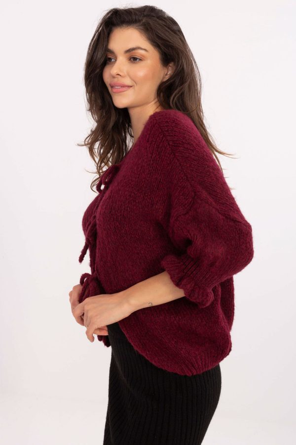 red Cardigan model 216109 Italy Moda