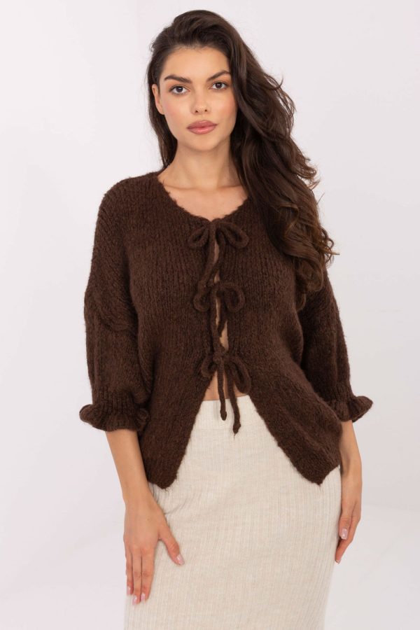 brown Cardigan model 216110 Italy Moda