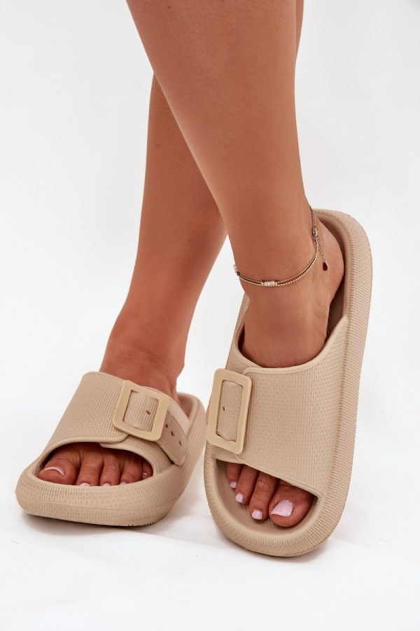 beige Flip-flops model 216130 Step in style