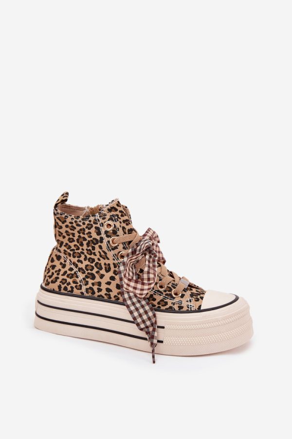 beige Sneakers model 216326 Step in style