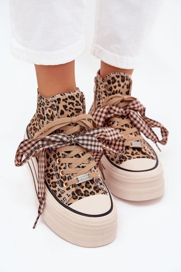 beige Sneakers model 216326 Step in style