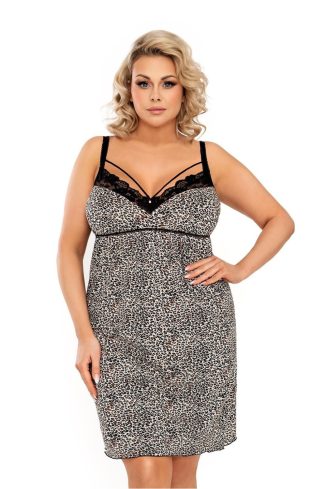 beige Plus Size Nightgown model 216332 Donna