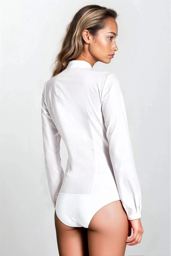 White Shapewear Body in Shapewear Bodies For Women with Cotton and Polyester