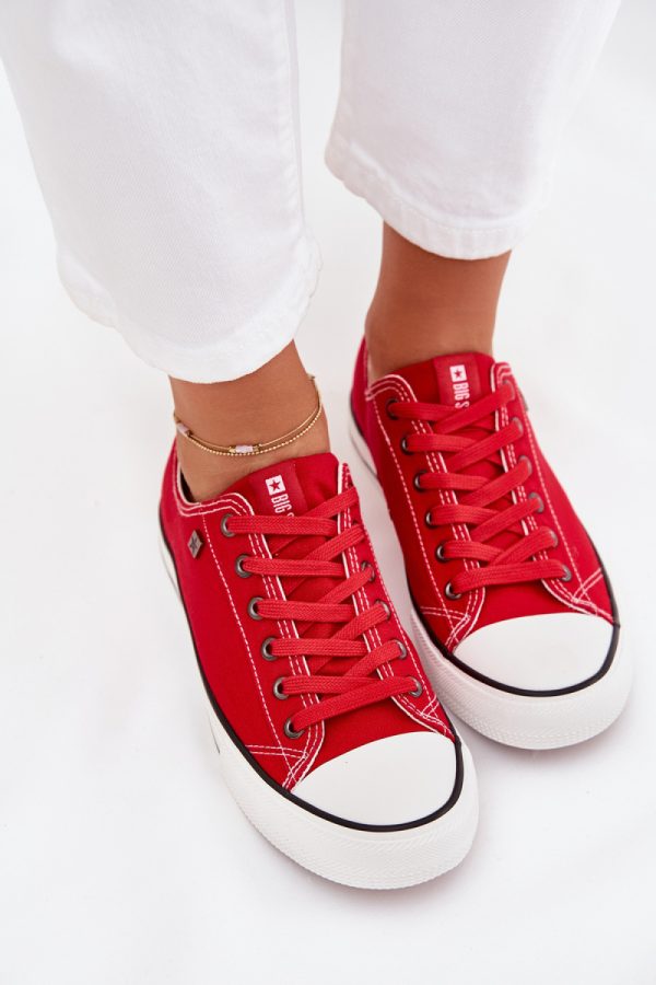 red Sneakers model 216378 Step in style