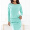 1088406 Green Daydress 6 in Cotton and Spandex