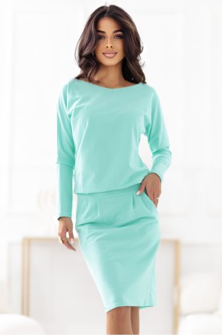Green Daydress 6 in Cotton and Spandex